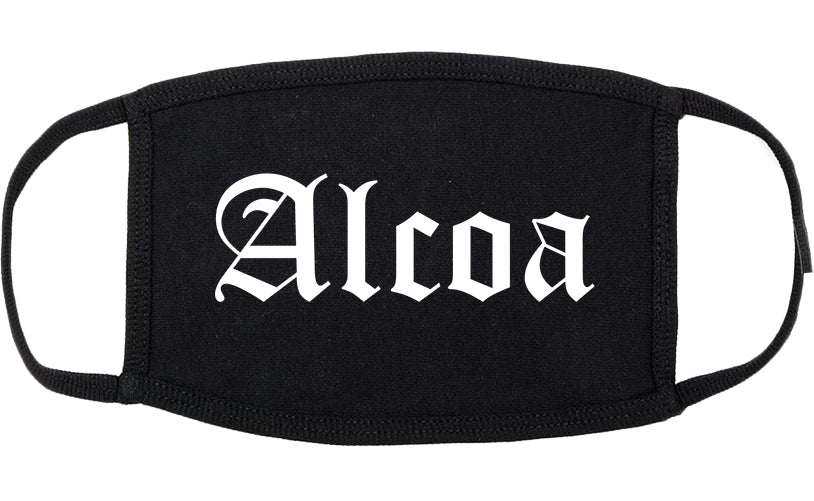 Alcoa Tennessee TN Old English Cotton Face Mask Black