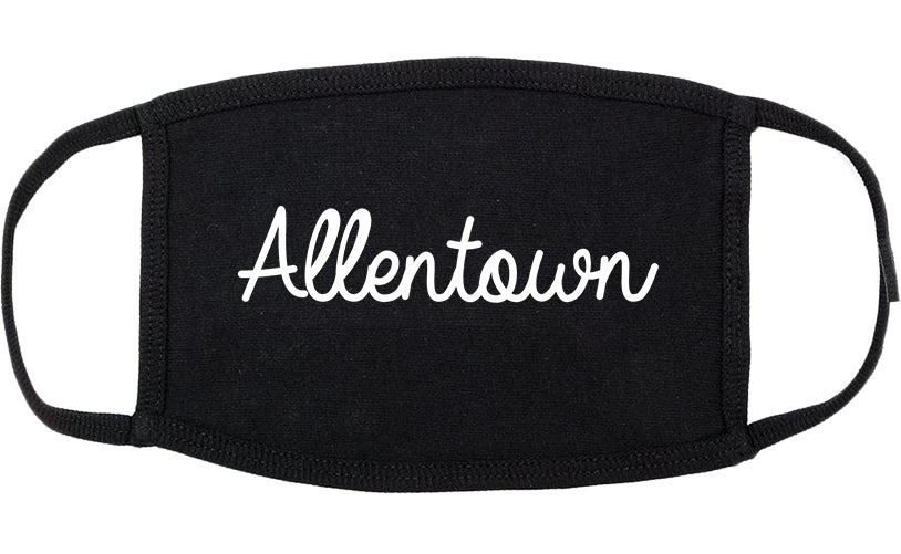 Allentown Pennsylvania PA Script Cotton Face Mask Black