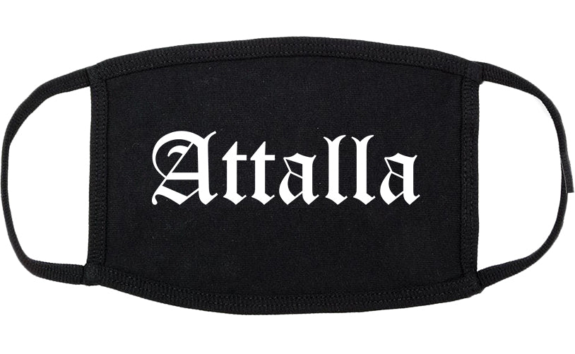 Attalla Alabama AL Old English Cotton Face Mask Black