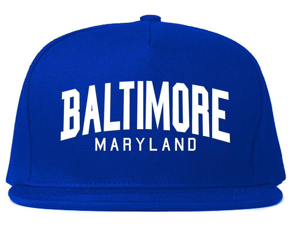 Baltimore Maryland Arch Mens Snapback Hat Royal Blue