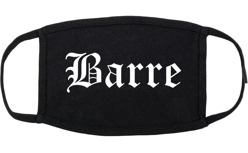 Barre Vermont VT Old English Cotton Face Mask Black