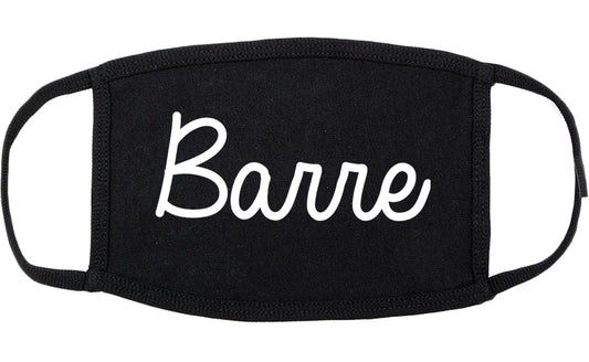 Barre Vermont VT Script Cotton Face Mask Black