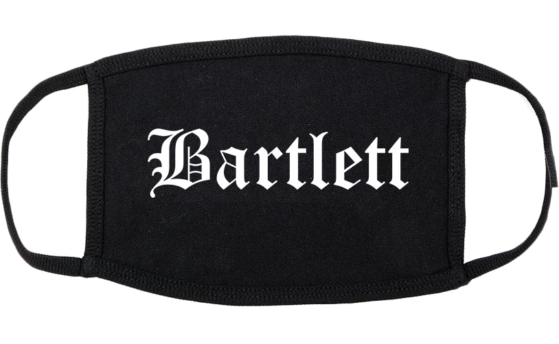 Bartlett Tennessee TN Old English Cotton Face Mask Black