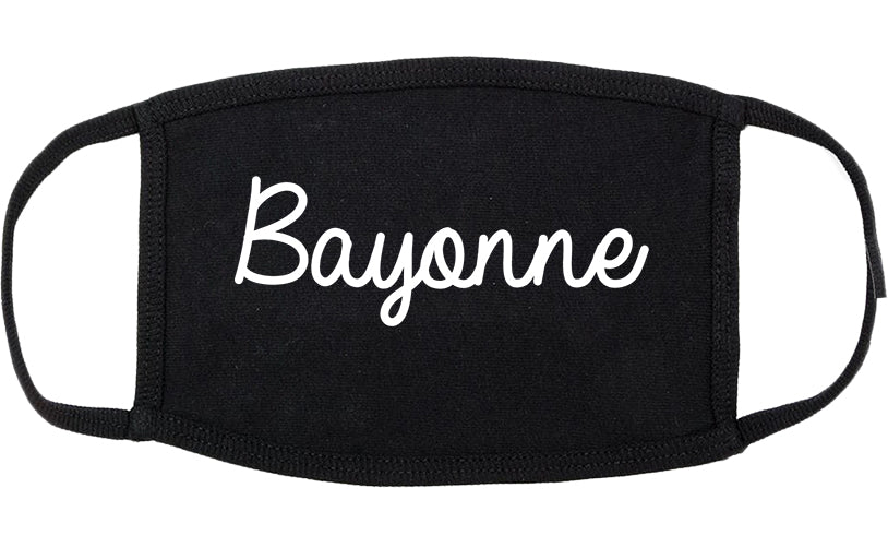 Bayonne New Jersey NJ Script Cotton Face Mask Black