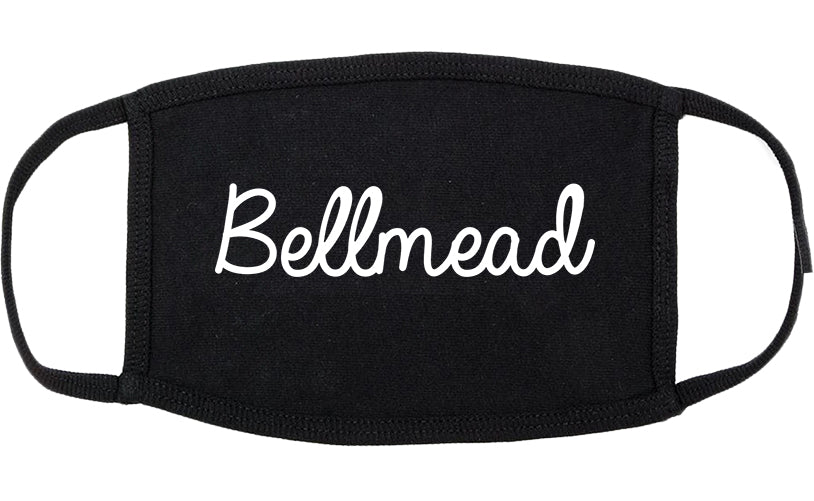 Bellmead Texas TX Script Cotton Face Mask Black