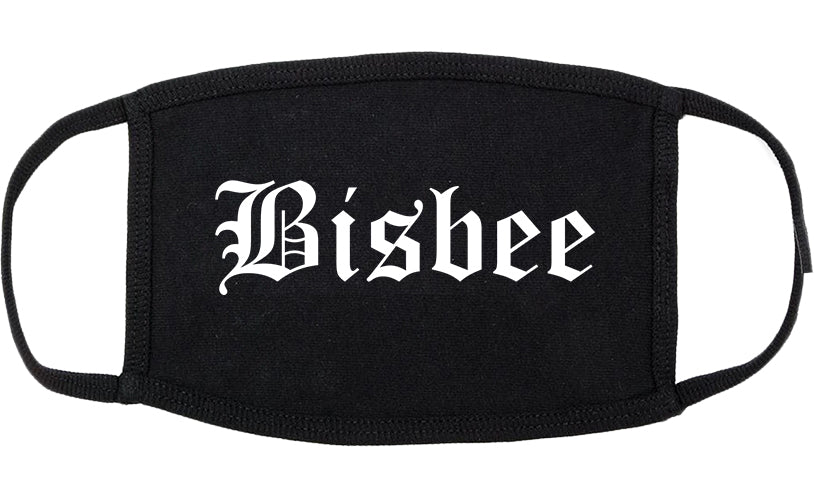 Bisbee Arizona AZ Old English Cotton Face Mask Black