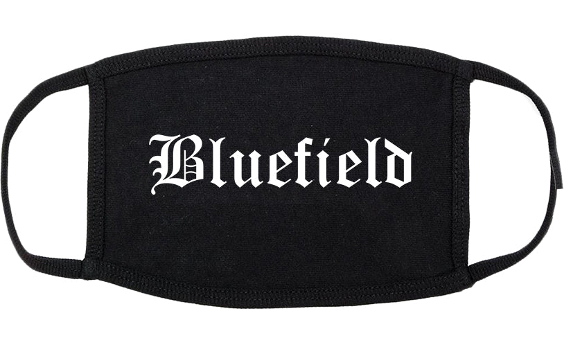 Bluefield Virginia VA Old English Cotton Face Mask Black