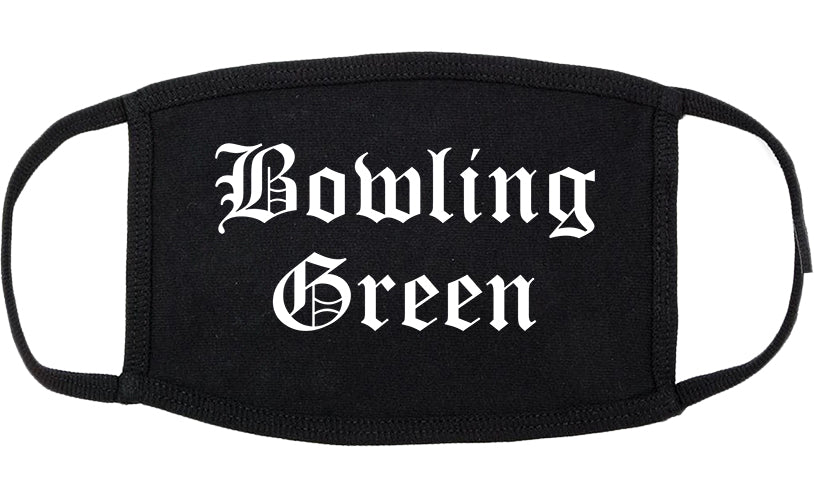 Bowling Green Missouri MO Old English Cotton Face Mask Black
