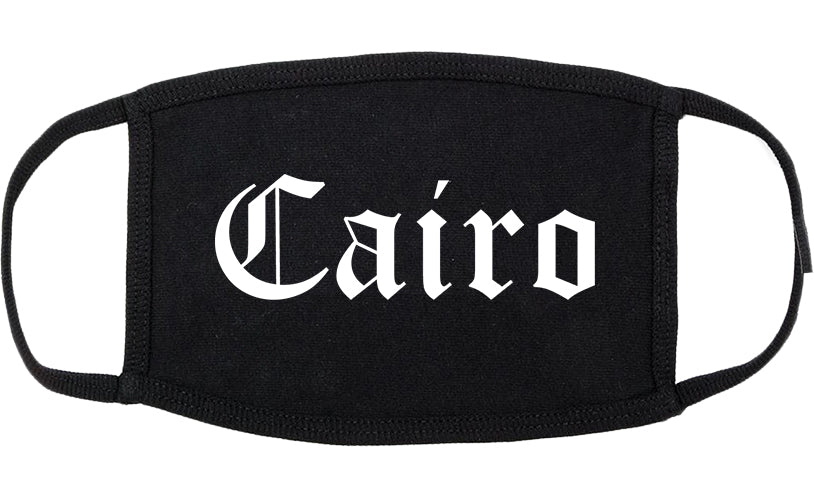 Cairo Georgia GA Old English Cotton Face Mask Black