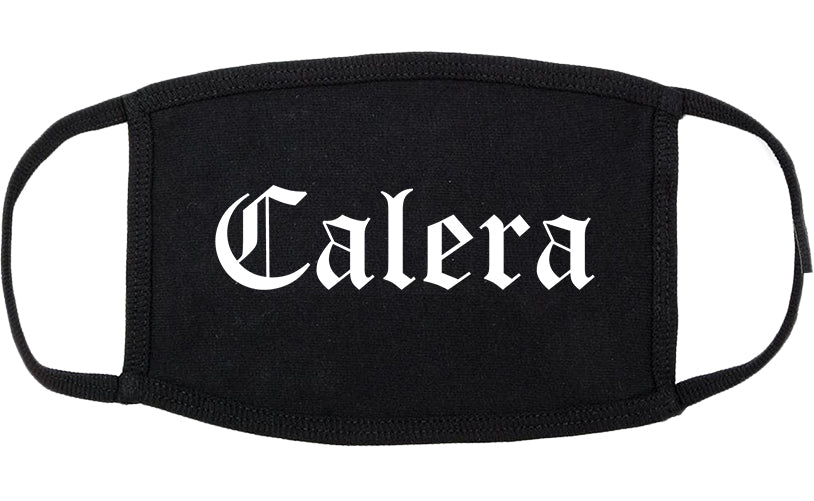 Calera Alabama AL Old English Cotton Face Mask Black