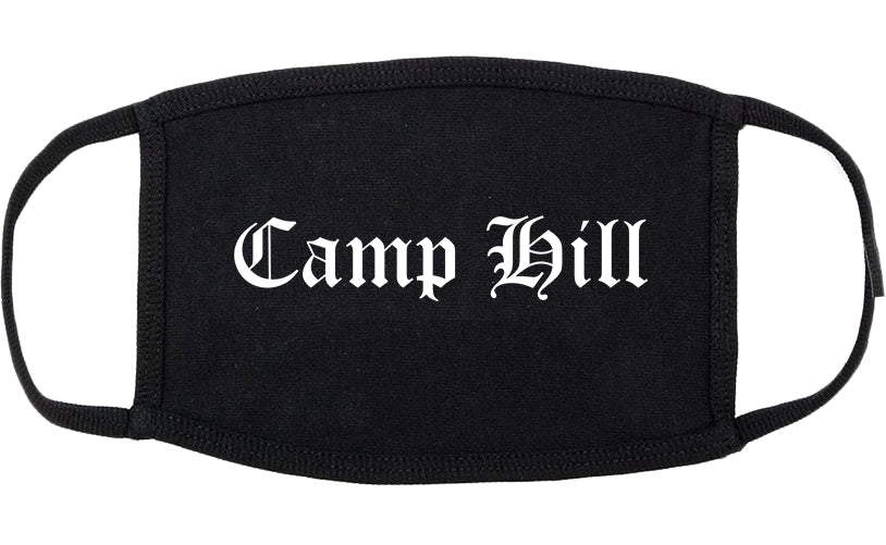Camp Hill Pennsylvania PA Old English Cotton Face Mask Black