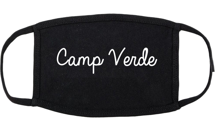 Camp Verde Arizona AZ Script Cotton Face Mask Black