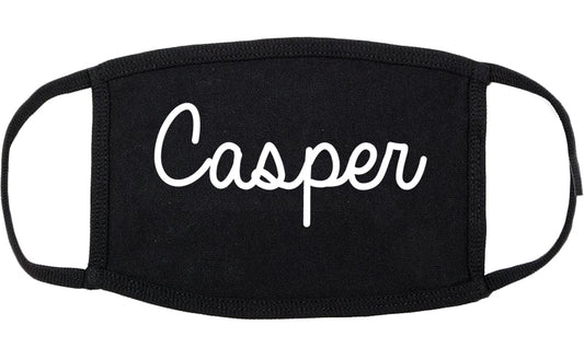 Casper Wyoming WY Script Cotton Face Mask Black