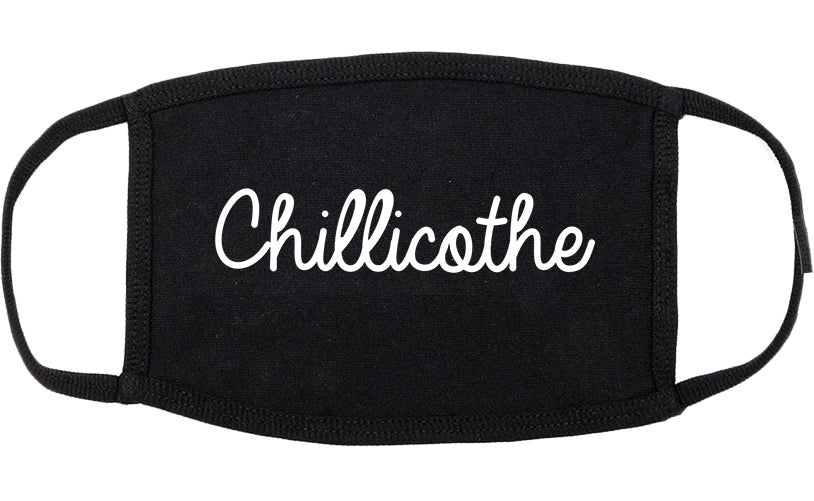 Chillicothe Illinois IL Script Cotton Face Mask Black