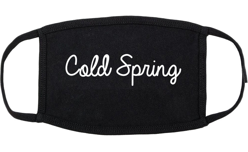 Cold Spring Kentucky KY Script Cotton Face Mask Black