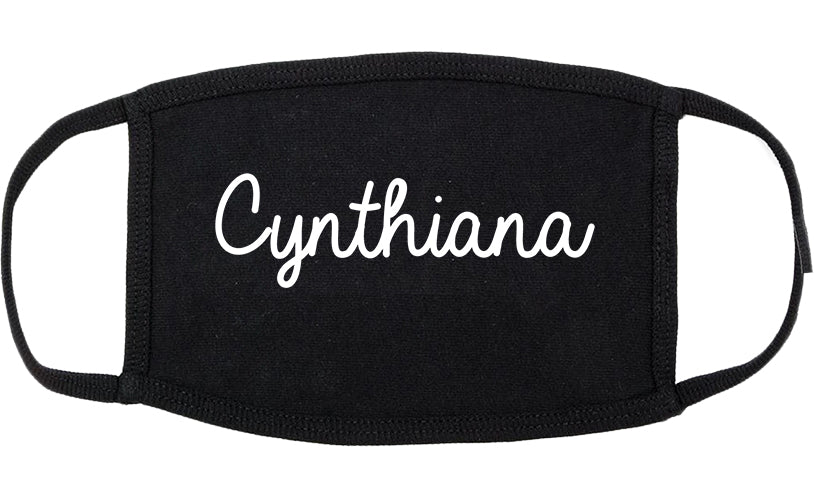 Cynthiana Kentucky KY Script Cotton Face Mask Black