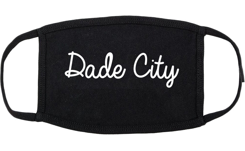 Dade City Florida FL Script Cotton Face Mask Black