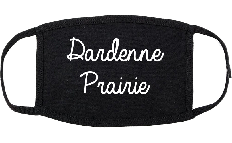 Dardenne Prairie Missouri MO Script Cotton Face Mask Black