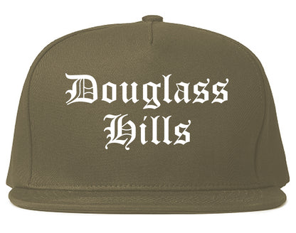 Douglass Hills Kentucky KY Old English Mens Snapback Hat Grey