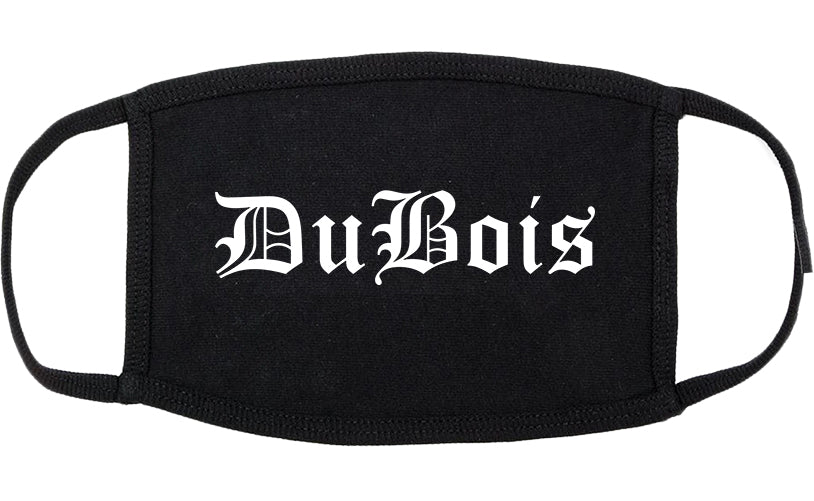 DuBois Pennsylvania PA Old English Cotton Face Mask Black