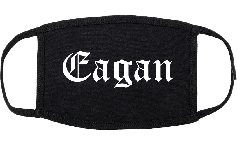 Eagan Minnesota MN Old English Cotton Face Mask Black