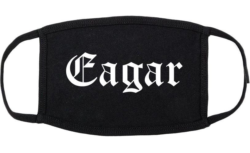 Eagar Arizona AZ Old English Cotton Face Mask Black