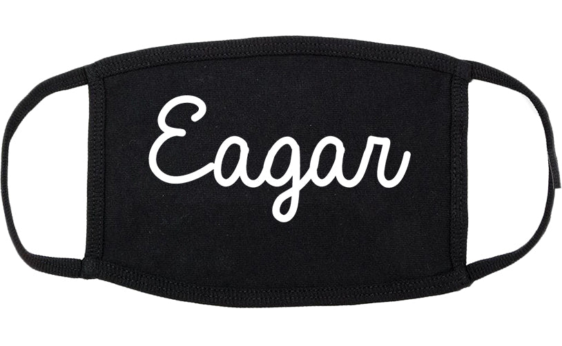 Eagar Arizona AZ Script Cotton Face Mask Black