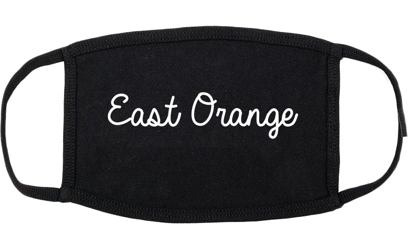 East Orange New Jersey NJ Script Cotton Face Mask Black