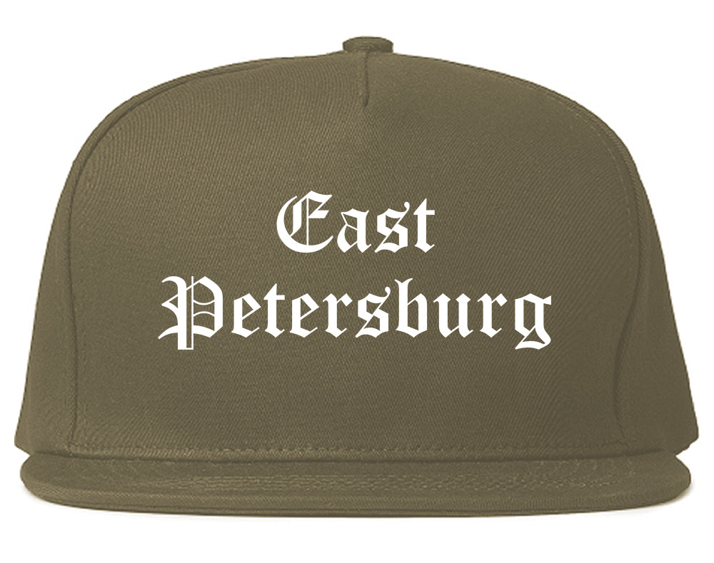 East Petersburg Pennsylvania PA Old English Mens Snapback Hat Grey