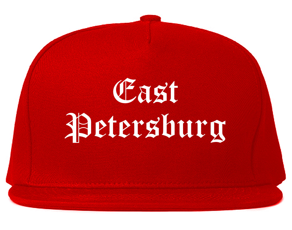 East Petersburg Pennsylvania PA Old English Mens Snapback Hat Red