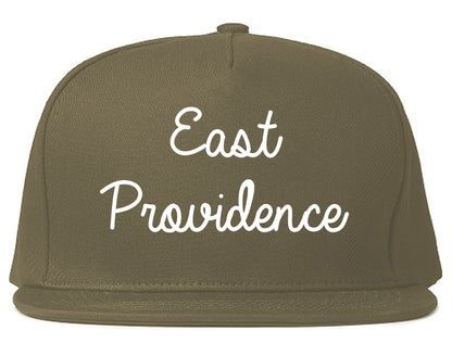 East Providence Rhode Island RI Script Mens Snapback Hat Grey