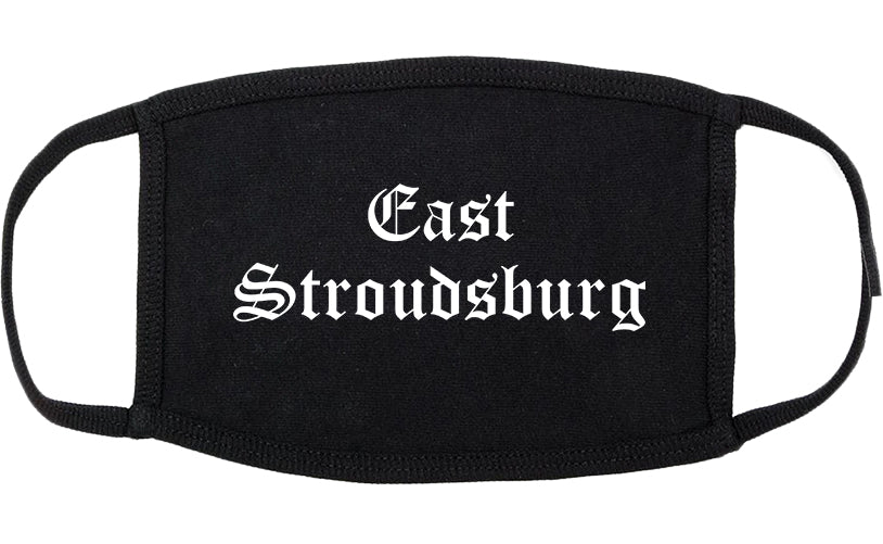 East Stroudsburg Pennsylvania PA Old English Cotton Face Mask Black