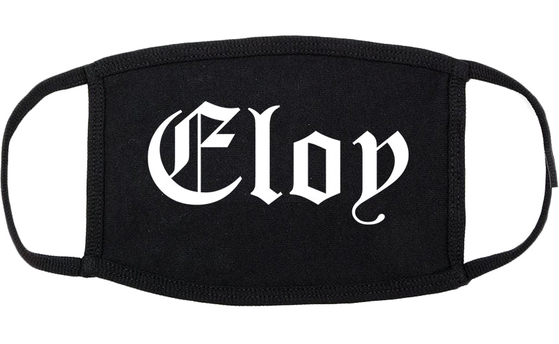 Eloy Arizona AZ Old English Cotton Face Mask Black