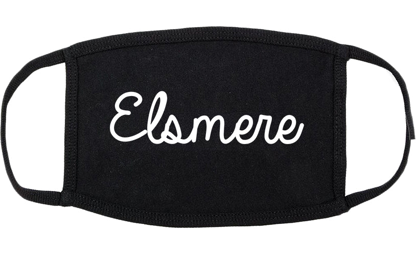 Elsmere Kentucky KY Script Cotton Face Mask Black