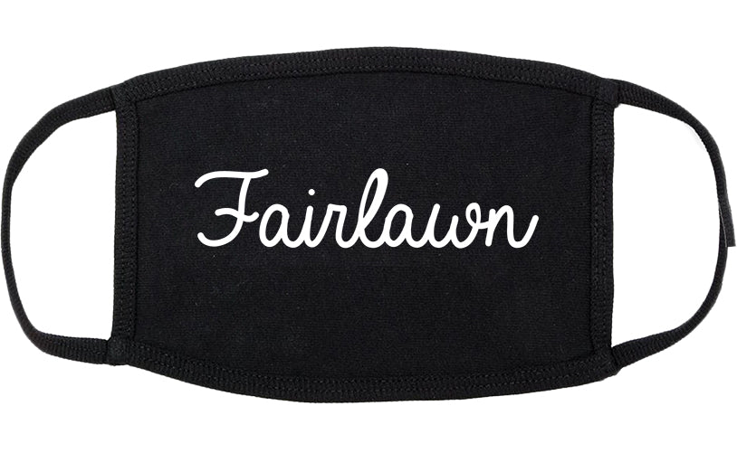 Fairlawn Ohio OH Script Cotton Face Mask Black