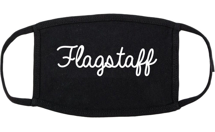 Flagstaff Arizona AZ Script Cotton Face Mask Black