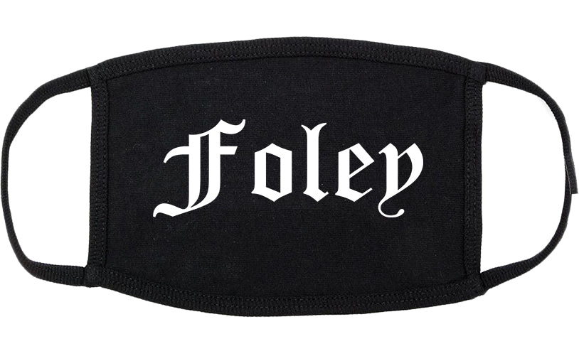 Foley Alabama AL Old English Cotton Face Mask Black
