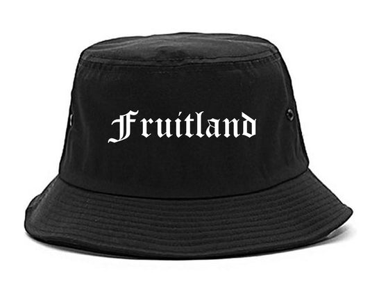 Fruitland Maryland MD Old English Mens Bucket Hat Black