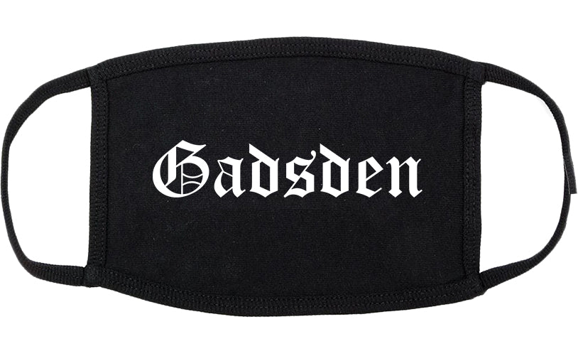 Gadsden Alabama AL Old English Cotton Face Mask Black