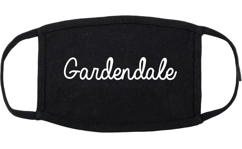 Gardendale Alabama AL Script Cotton Face Mask Black