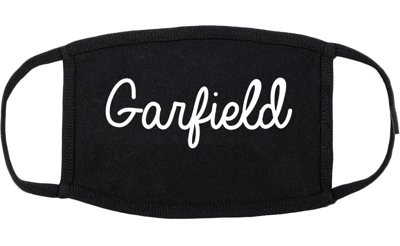 Garfield New Jersey NJ Script Cotton Face Mask Black