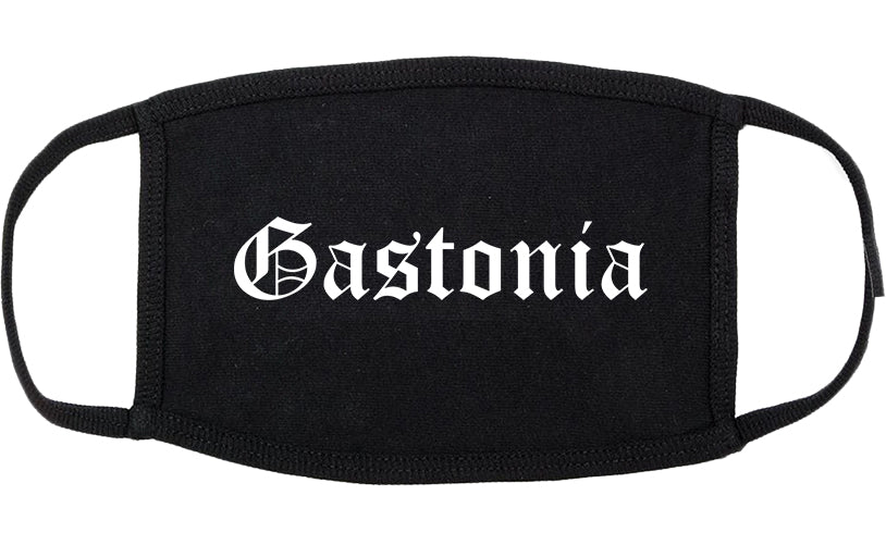 Gastonia North Carolina NC Old English Cotton Face Mask Black