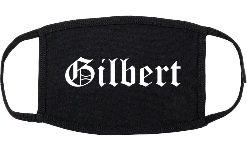 Gilbert Arizona AZ Old English Cotton Face Mask Black