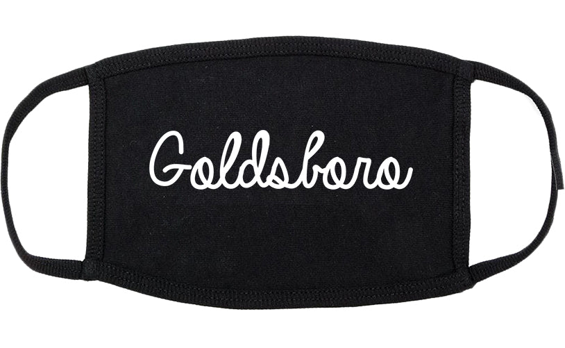 Goldsboro North Carolina NC Script Cotton Face Mask Black