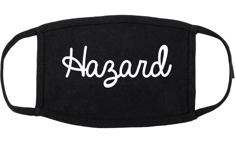 Hazard Kentucky KY Script Cotton Face Mask Black