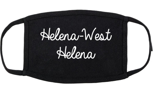 Helena West Helena Arkansas AR Script Cotton Face Mask Black