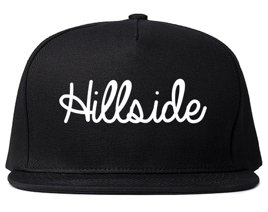 Hillside Illinois IL Script Mens Snapback Hat Black