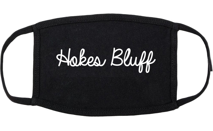 Hokes Bluff Alabama AL Script Cotton Face Mask Black