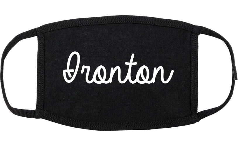 Ironton Ohio OH Script Cotton Face Mask Black