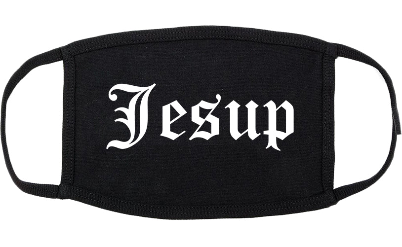 Jesup Georgia GA Old English Cotton Face Mask Black